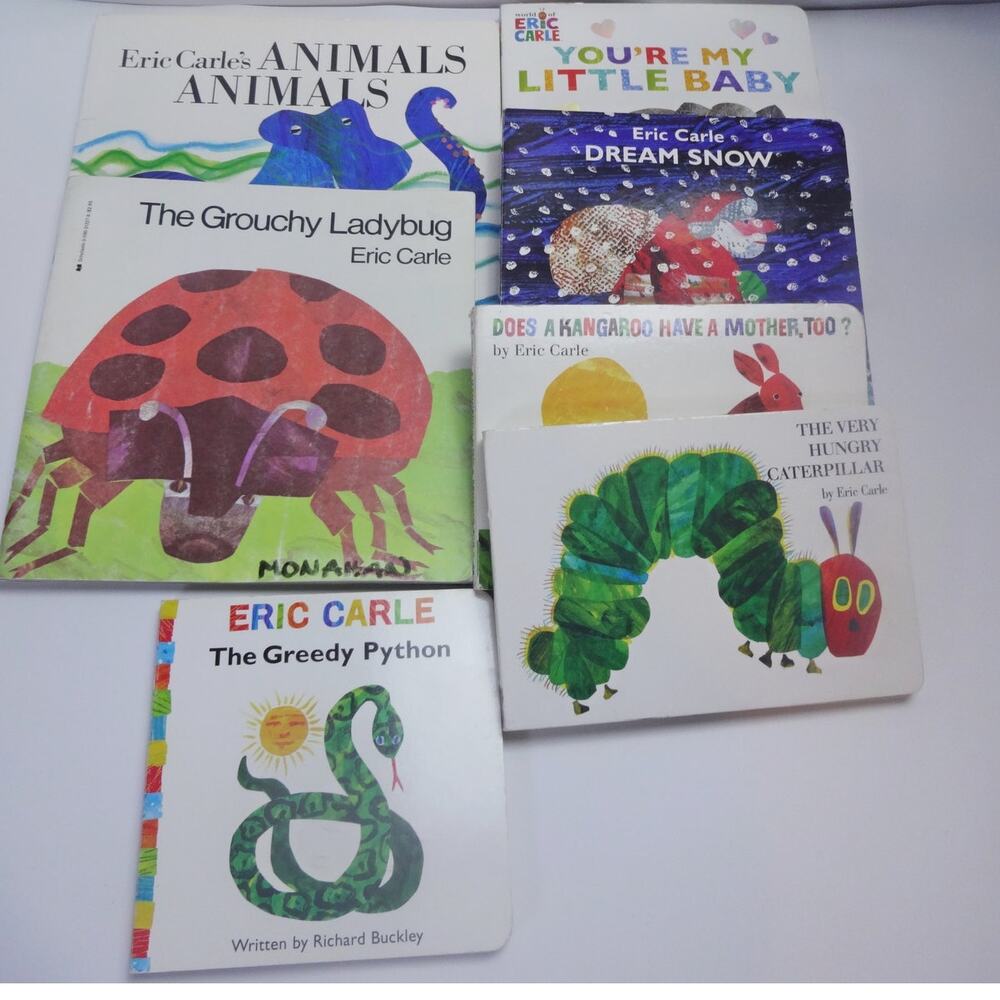Eric Carle Book Lot 7 Very Hungry Caterpillar Dream Snow Board Books